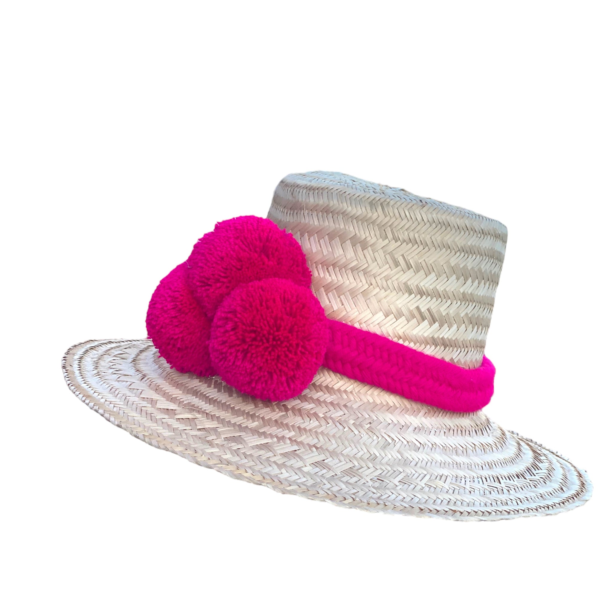 Cappello da sole Wayùu, realizzato a mano con fibra naturale, design tradizionale delle comunità indigene colombiane