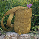 FIBI Bag Esmeralda M in fibra di fique verde chiaro – vista frontale
