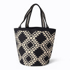 Maxi tote artigianale Wayuu Nia in bianco e nero – Volver Bags
