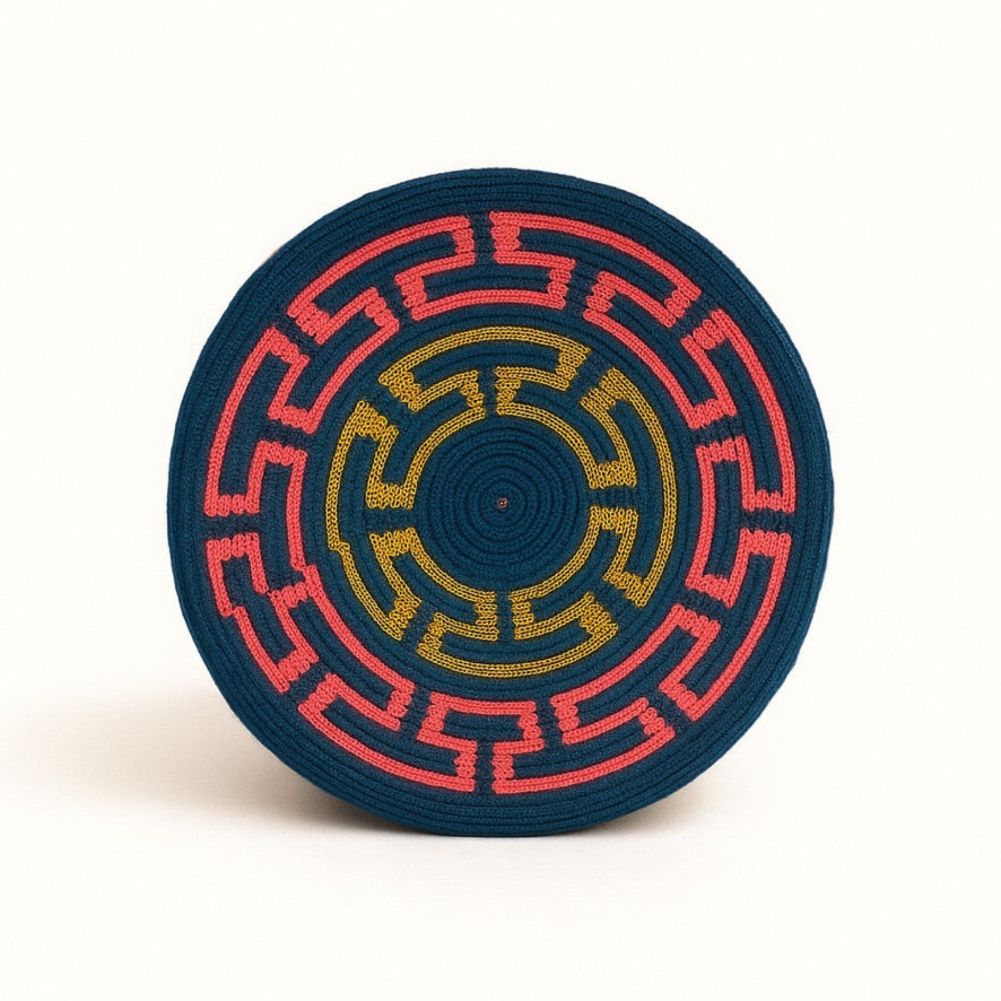 base borsa etnica Wayuu artigianale con tracolla tessuta e decori tradizionali, colori vivaci – Volver Bags

