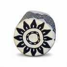 base borsa wayuu piccola bianco e nero motivi geometrici 